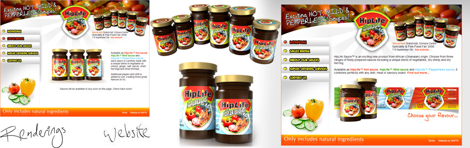 HipLife Sauce needed a website for promoting their sauce range and acting as a point of contact following flyer and exhibition coverage of their products.