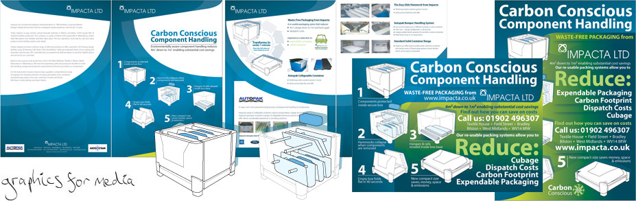 Impacta Ltd manufacture collapsible, environmentally-friendly packaging solutions for line-side production. They required promotional material and graphics for presentations including descriptive illustrations for how their systems work. Impacta Ltd manufacture collapsible, environmentally-friendly packaging solutions for line-side production. They required promotional material and graphics for presentations including descriptive illustrations for how their systems work.